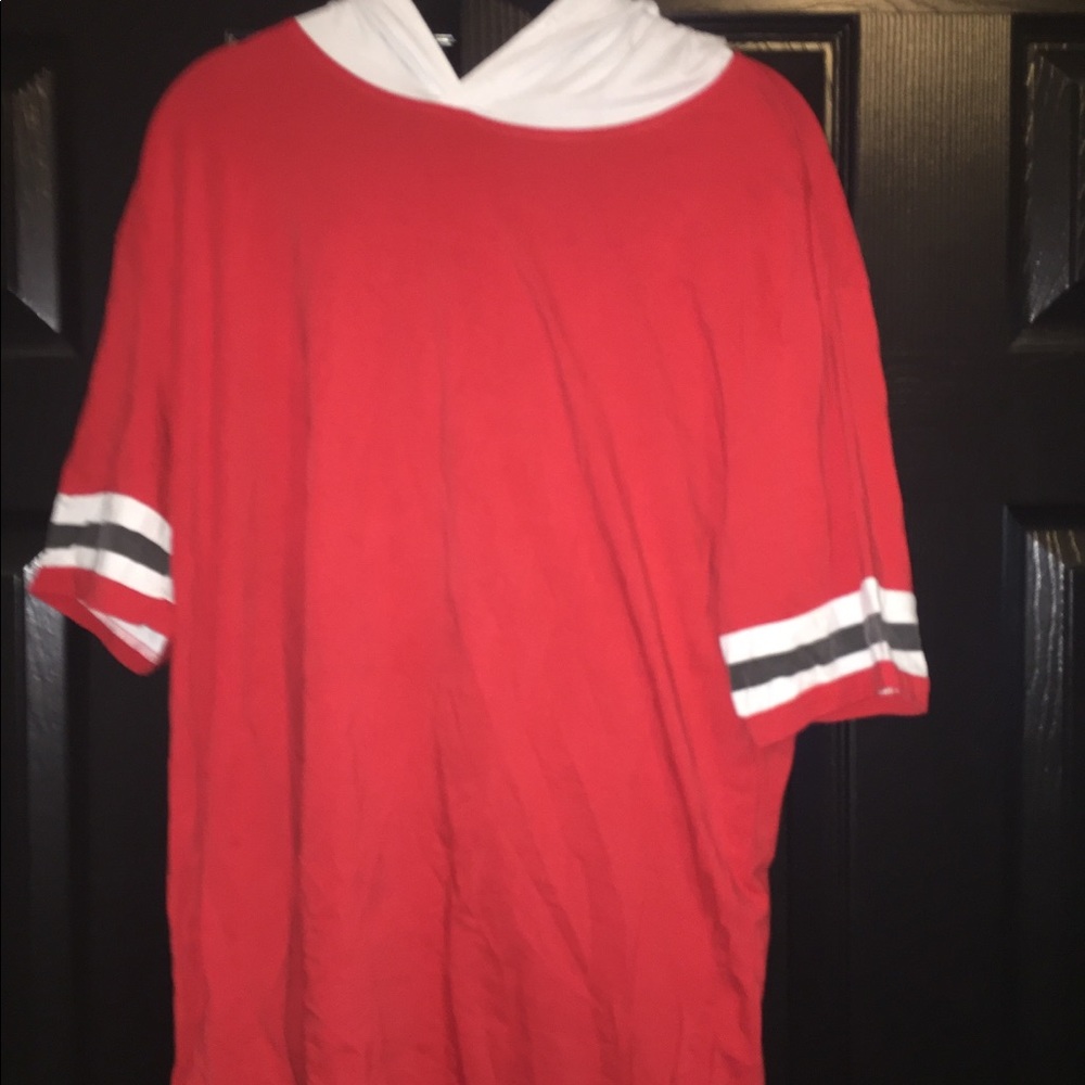 Rue21 red hooded T-shirt